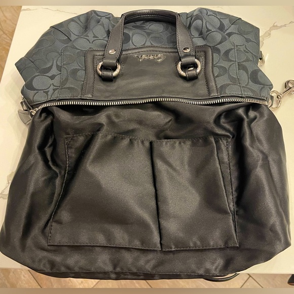 COACH Ashley Signature Satchel in black. EUC - Picture 14 of 17